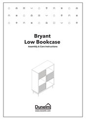 Dunelm Bryant Low Bookcase Assembly & Care Instructions