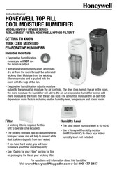 Honeywell HEV620 Instruction Manual
