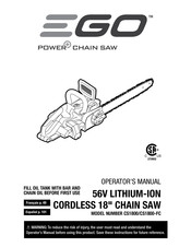 Ego Power+ CS1800 Operator's Manual