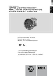 Helios HRF Series Installation And Operating Instructions Manual