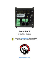Fright Ideas ServoDMX Operating Manual