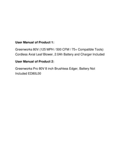 GreenWorks Pro 2400402 Operator's Manual