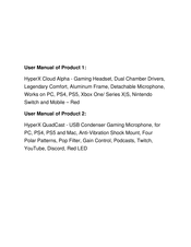 HyperX Cloud Alpha Quick Start Manual
