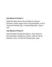 Dash DMG001 Instruction Manual