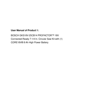 Bosch GKS18V-25CB14 Operating/Safety Instructions Manual