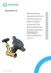 oventrop Aquastrom C Operationg Instructions