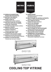 METRO PROFESSIONAL GHS1150 Instruction Manual