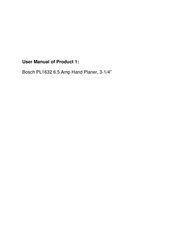Bosch PL1632 Operating/Safety Instructions Manual