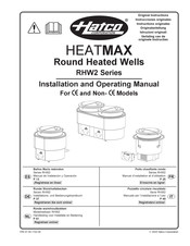 Hatco HEATMAX RHW-2 Installation And Operating Manual