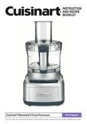 Cuisinart FP-8P1 Instruction And Recipe Booklet