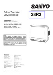 Sanyo 28R2 Service Manual