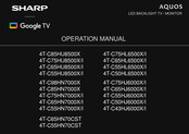 Sharp AQUOS 4T-C55HJ6000X Operation Manual