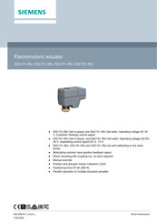 Siemens SSC161.05U Manual