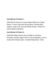 Dash MY PINT Instruction Manual
