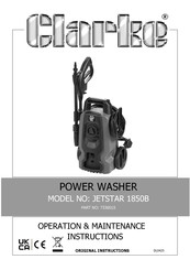 Clarke JETSTAR 1850B Operation & Maintenance Instructions Manual