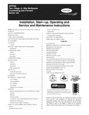 Carrier Performance 59TP5A Series Installation, Start--Up, Operating, And Service And Maintenance