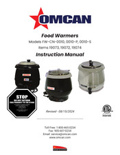 Omcan 19072 Instruction Manual