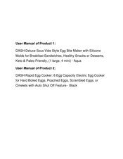 Dash DELUXE DBBM450 Instruction Manual
