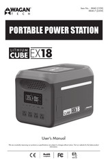 Wagan LITHIUM CUBE EX18 User Manual