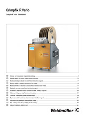 Weidmüller 2580000000 Original Operating Instructions