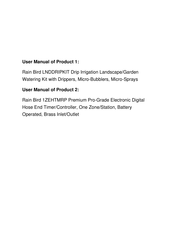 Rain Bird 1ZEHTMRP Installation Instructions Manual