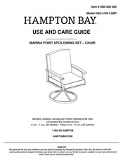 HAMPTON BAY MARINA POINT GC-41041-SSP Use And Care Manual