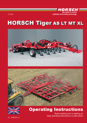 horsch Tiger 8 LT Operating Instructions Manual
