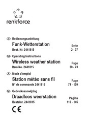 Renkforce 2441815 Operating Instructions Manual