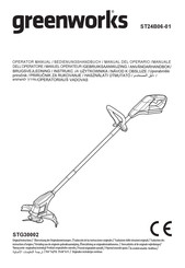GreenWorks ST24B06-01 Operator's Manual