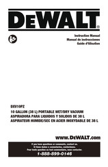 DeWalt DXV10PZ Instruction Manual