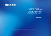 Mooer GE200 Pro Quick Manual