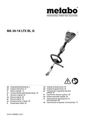 Metabo MA 36-18 LTX BL Q Original Instructions Manual