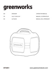 GreenWorks PA733K Operator's Manual