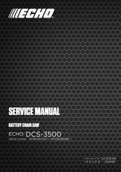 Echo DCS-3500 Service Manual