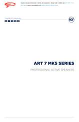 RCF ART 710-A MK5 Owner's Manual