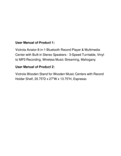 Victrola Aviator Manual