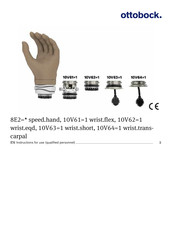 Otto Bock 10V62 1 Instructions For Use Manual