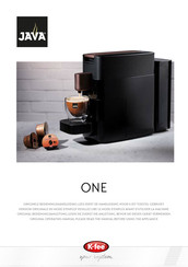 K-FEE Java ONE Original Operating Manual