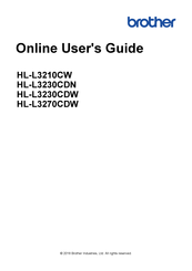 Brother HL-L3210CW Online User's Manual