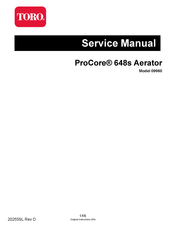Toro ProCore 648s Service Manual
