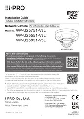 i-PRO WV-U25751-V3L Installation Manual