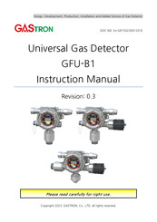 GASTRON GFU-B1 Instruction Manual