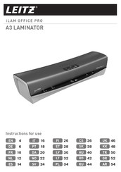 LEITZ iLAM OFFICE PRO Instructions For Use Manual