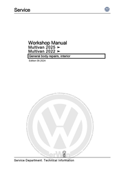 Volkswagen Multivan 2025 Workshop Manual