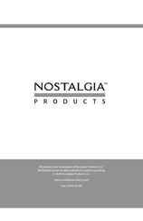 Nostalgia PCM306PK Operating Instructions And Recipes