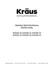 Kraus KHF204-33 Installation Manual