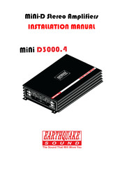 EarthQuake MiNi D3000.4 Installation Manual
