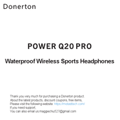 Donerton POWER Q20 PRO Manual