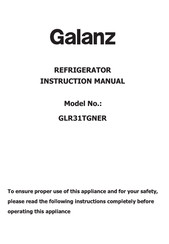 Galanz GLR31TGNER Instruction Manual