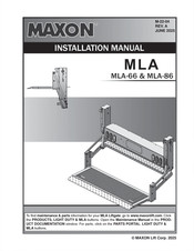 Maxon MLA-86 Installation Manual